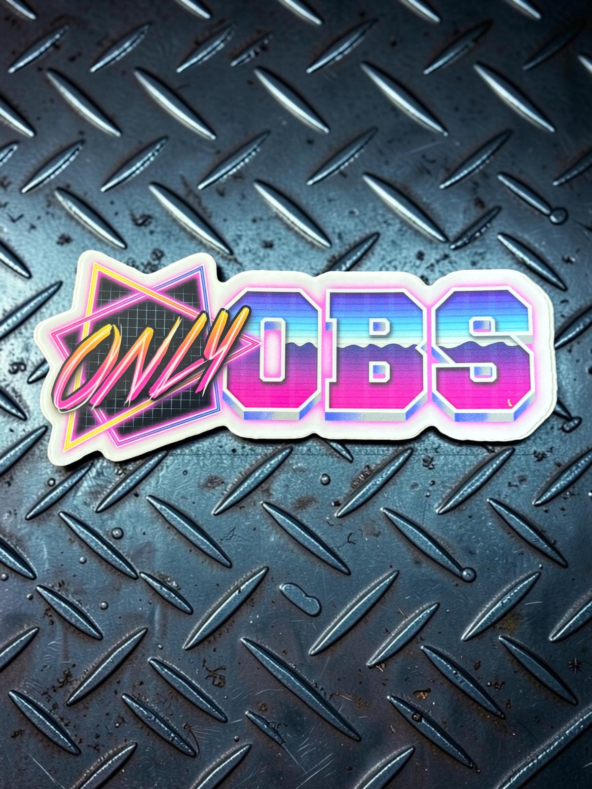 Only OBS NINETIES LOGO STICKER