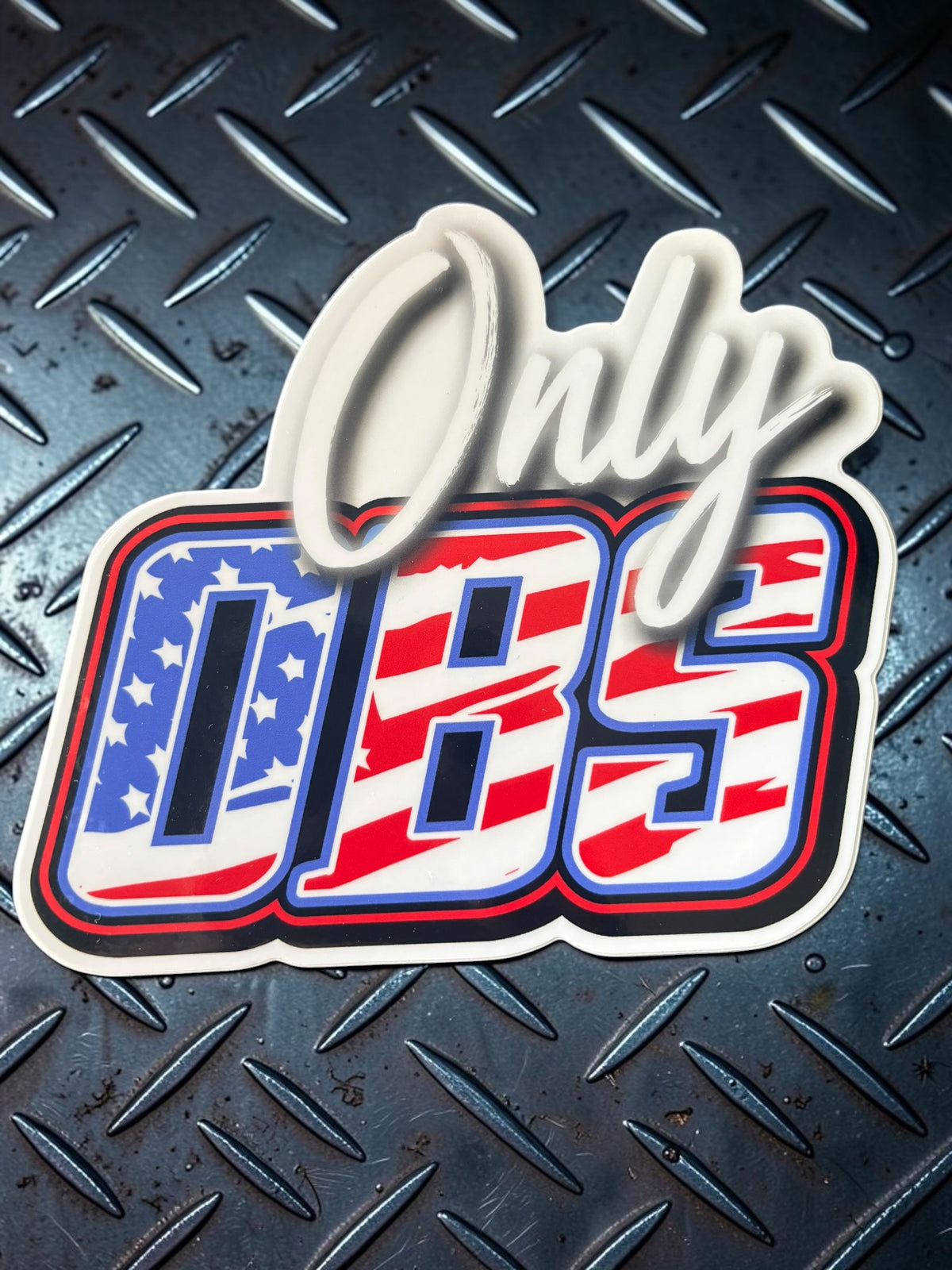 Only OBS PATRIOTIC LOGO STICKER
