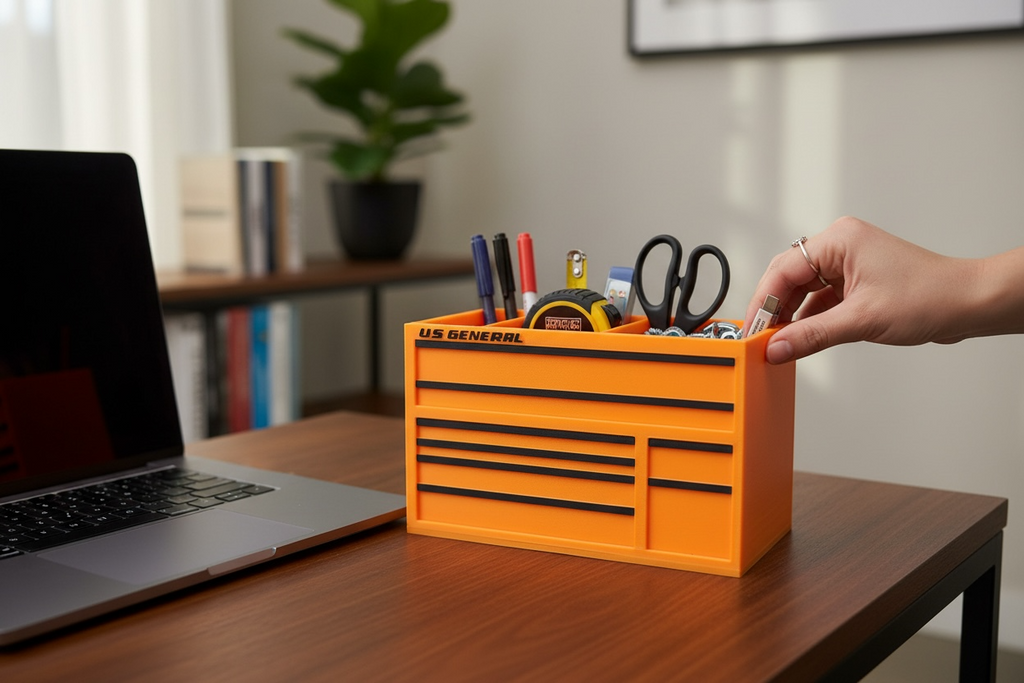 Replica tool box desk organizer