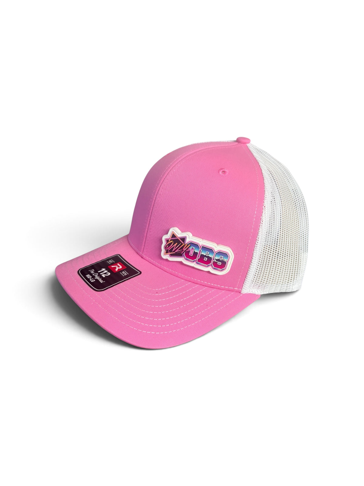 Only OBS white printed rubber patch hat