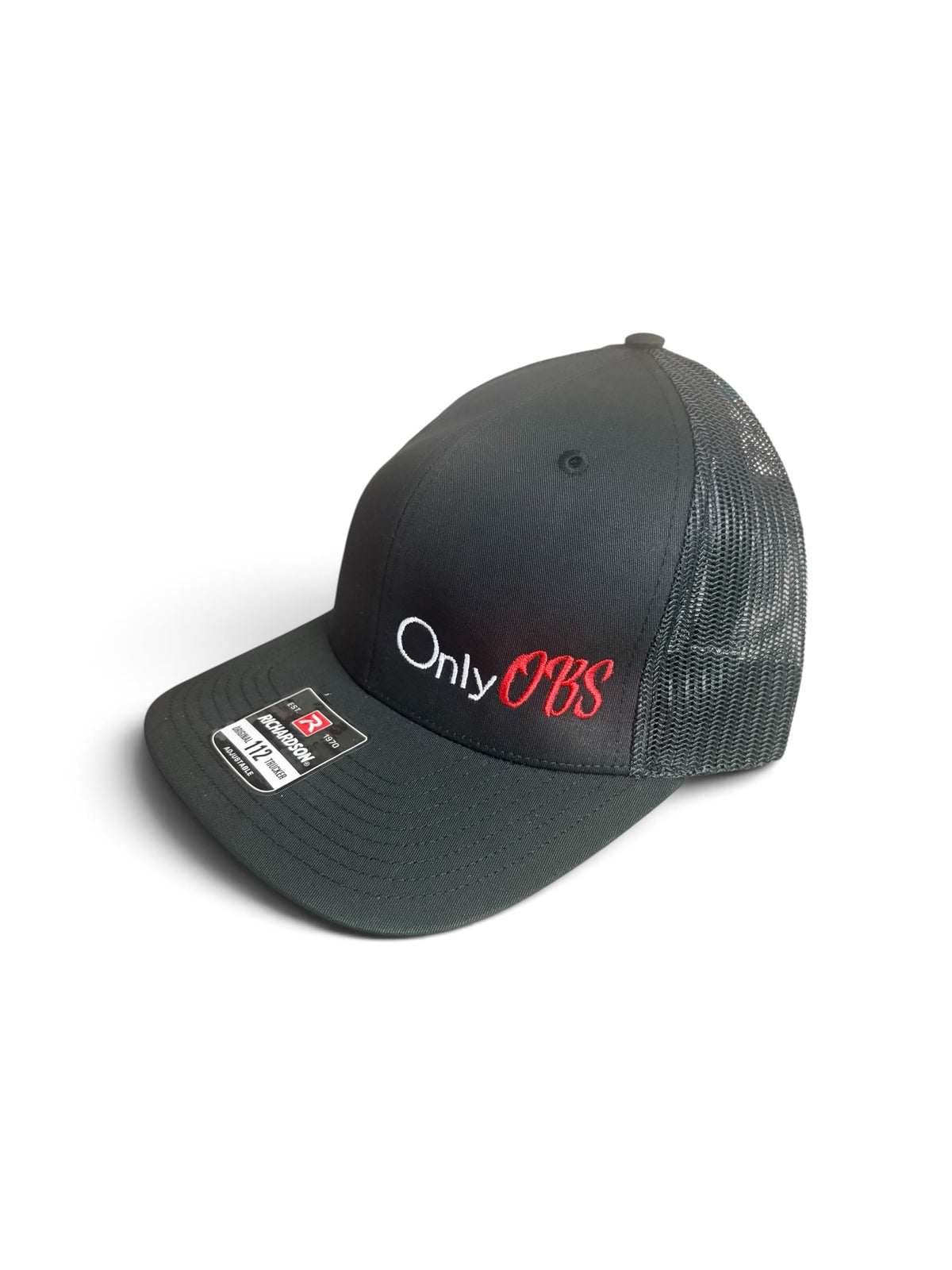 Black/Black only OBS original logo Baseball Cap