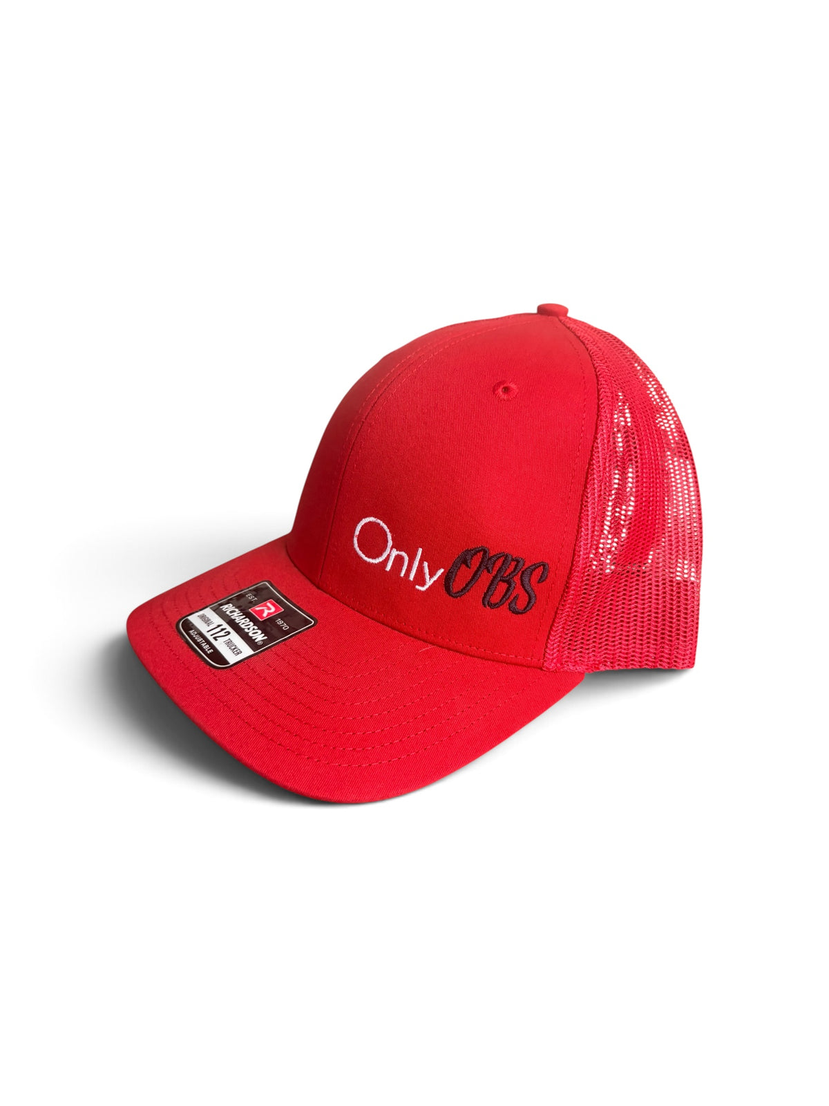 Red/Red only OBS original logo Baseball Cap