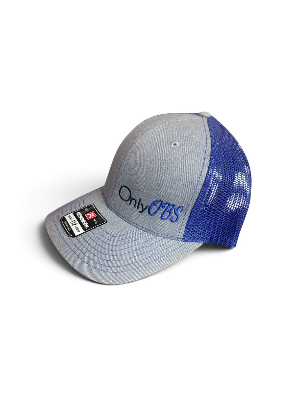 Royal/ Gray Only OBS logo baseball cap