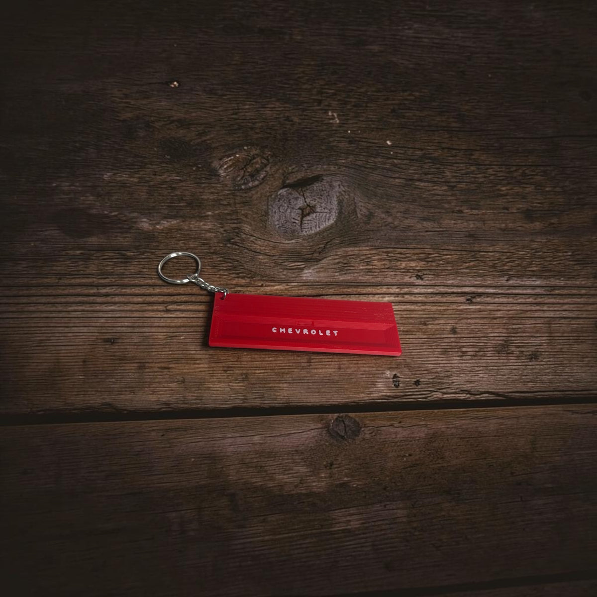 Red SQUARE tailgate keychain