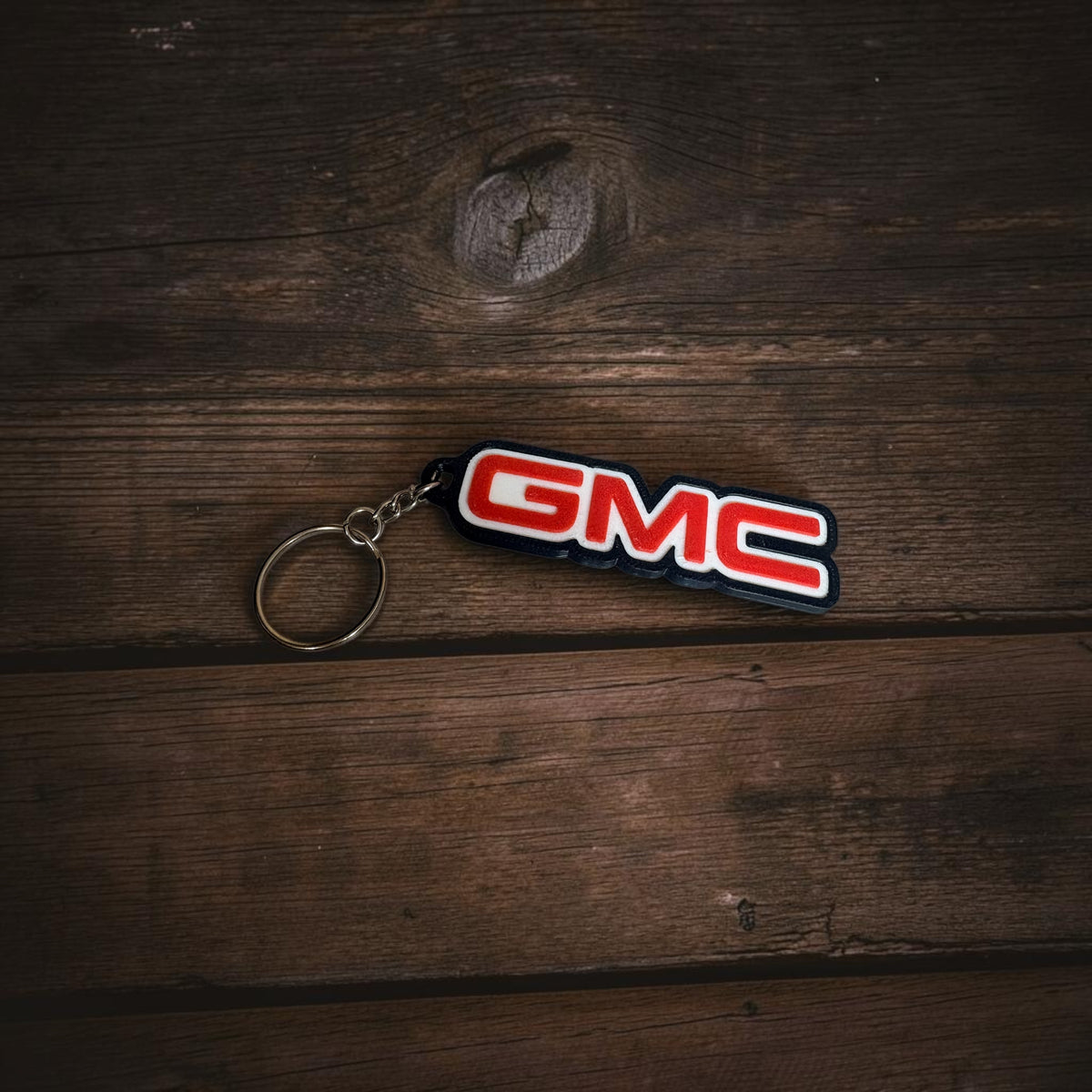 Black outlined keyring