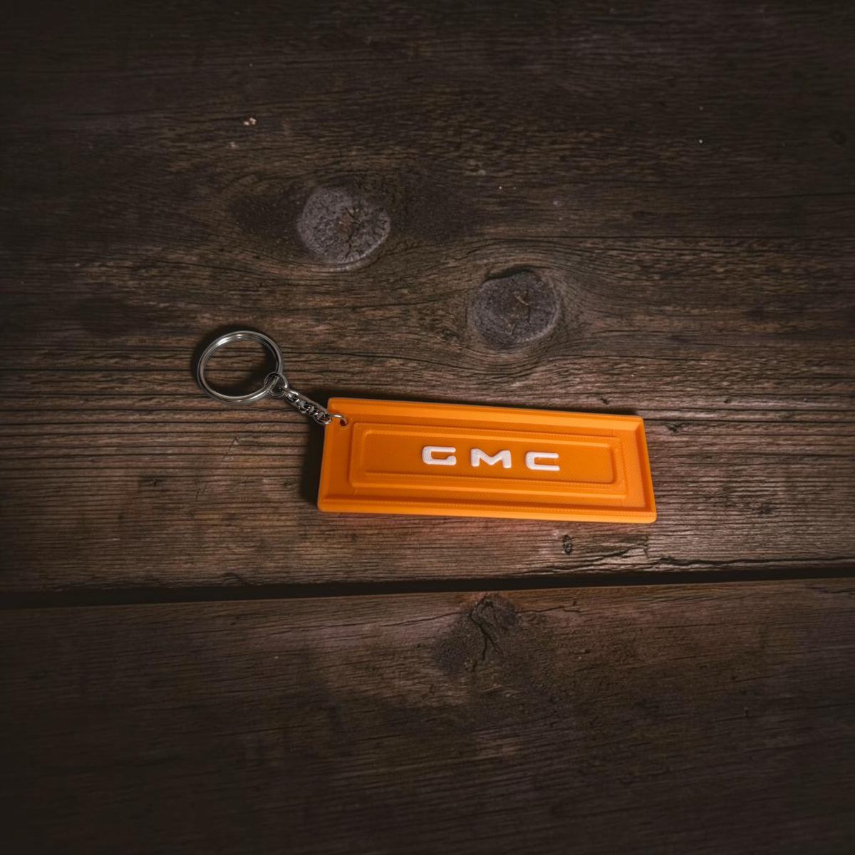 Orange Tailgate key ring